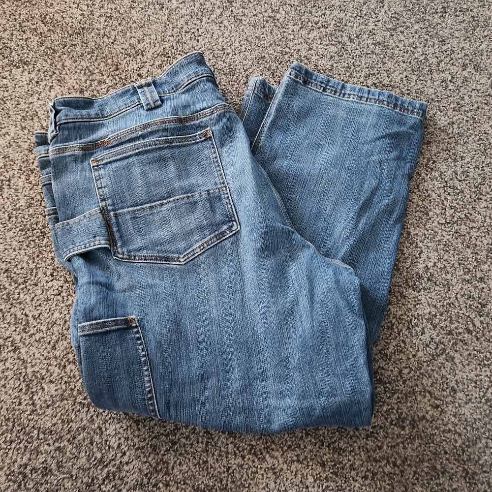 Duluth Mens 42x28 Ballroom Double Flex Carpenter Jeans - Picture 10 of 12